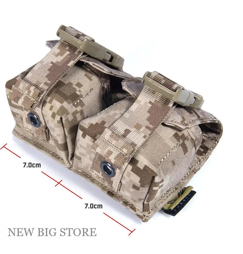 Bolsa MOLLE para granadas Airsoft modelo M67, chaleco táctico - imagen 3