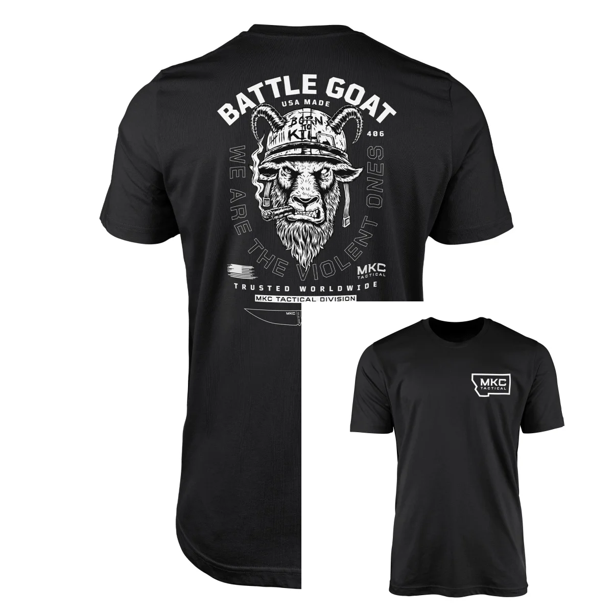 Battle Goat camiseta táctica unisex estilo lujo