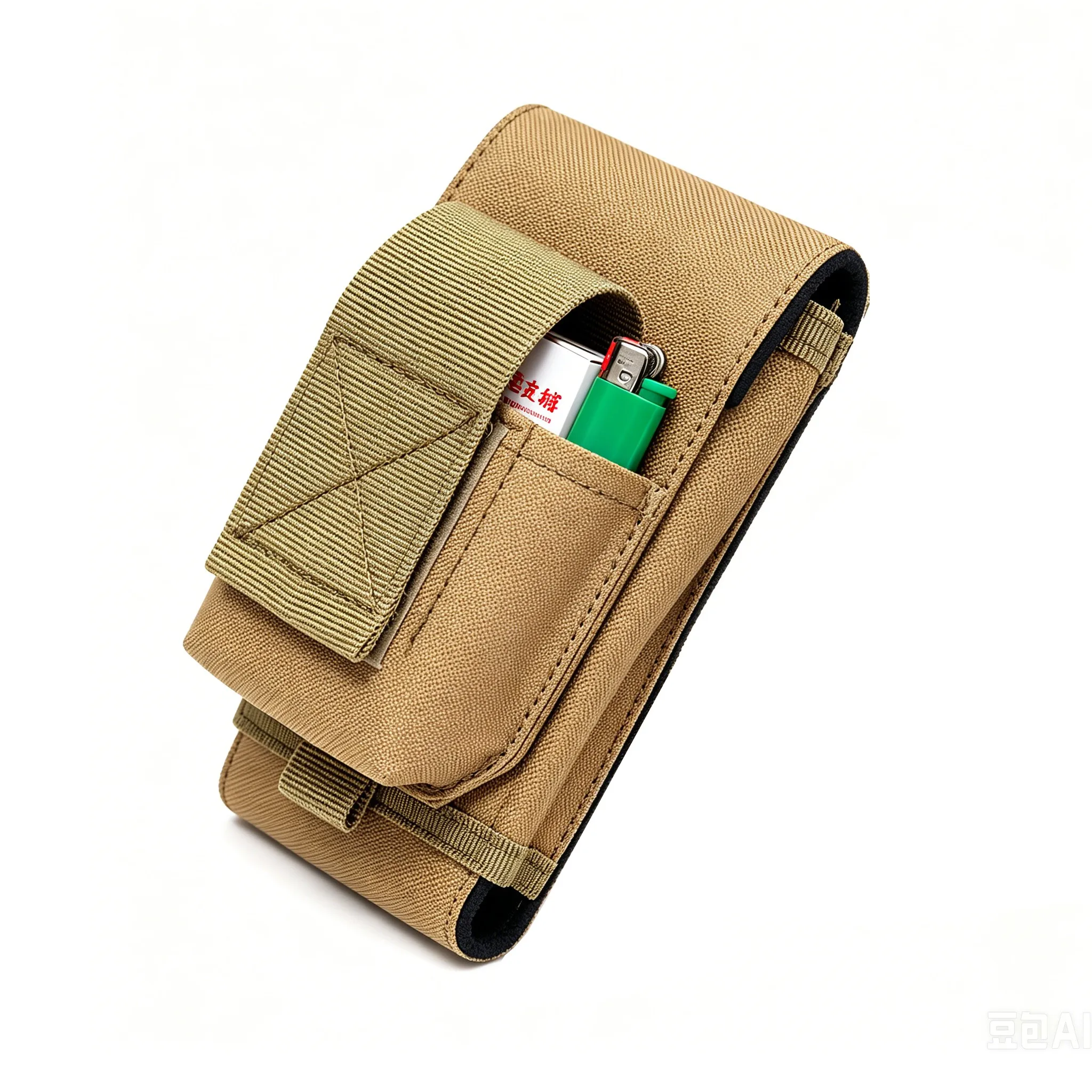 Cinturón táctico MOLLE para funda de teléfono y cigarrillos en cintura - imagen 4