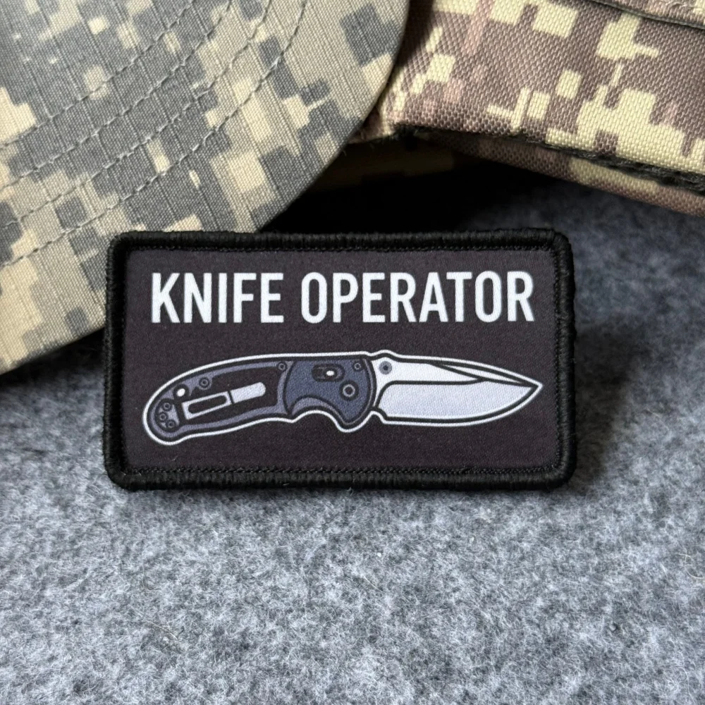 Parche táctico de navaja Operador EDC con velcro - imagen 4