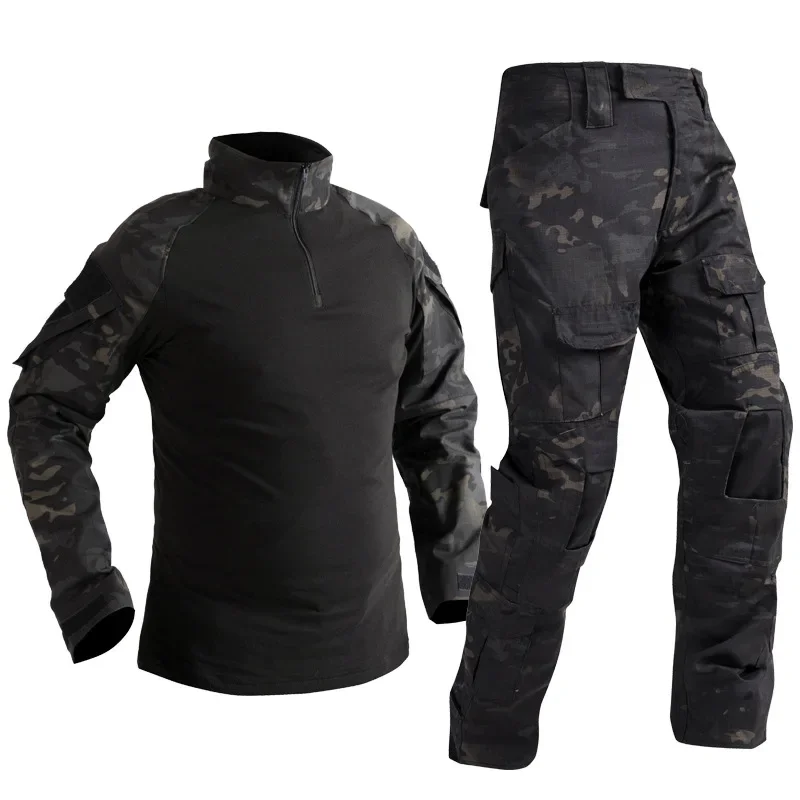 Uniforme táctico camuflaje cargo con almohadillas para airsoft - imagen 2