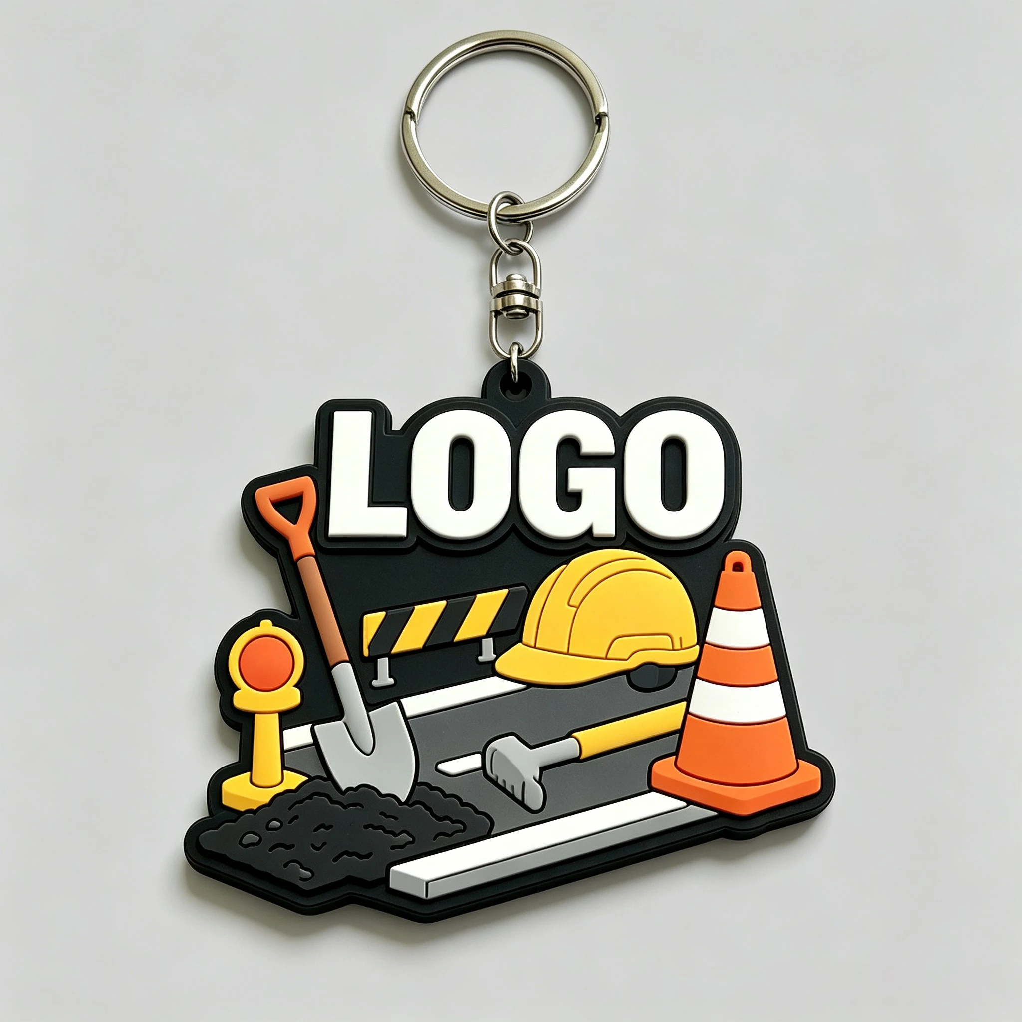 Llavero de PVC blando personalizado con logotipo 2D - imagen 3