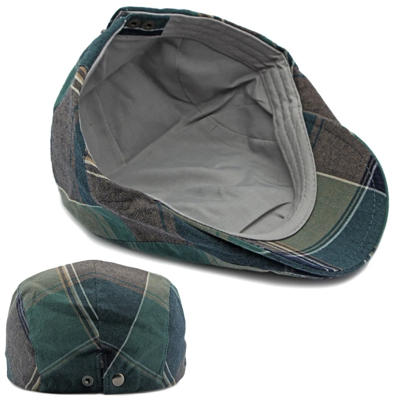 Gorra táctica tipo newsboy ripstop con visera pico de pato retro - imagen 5