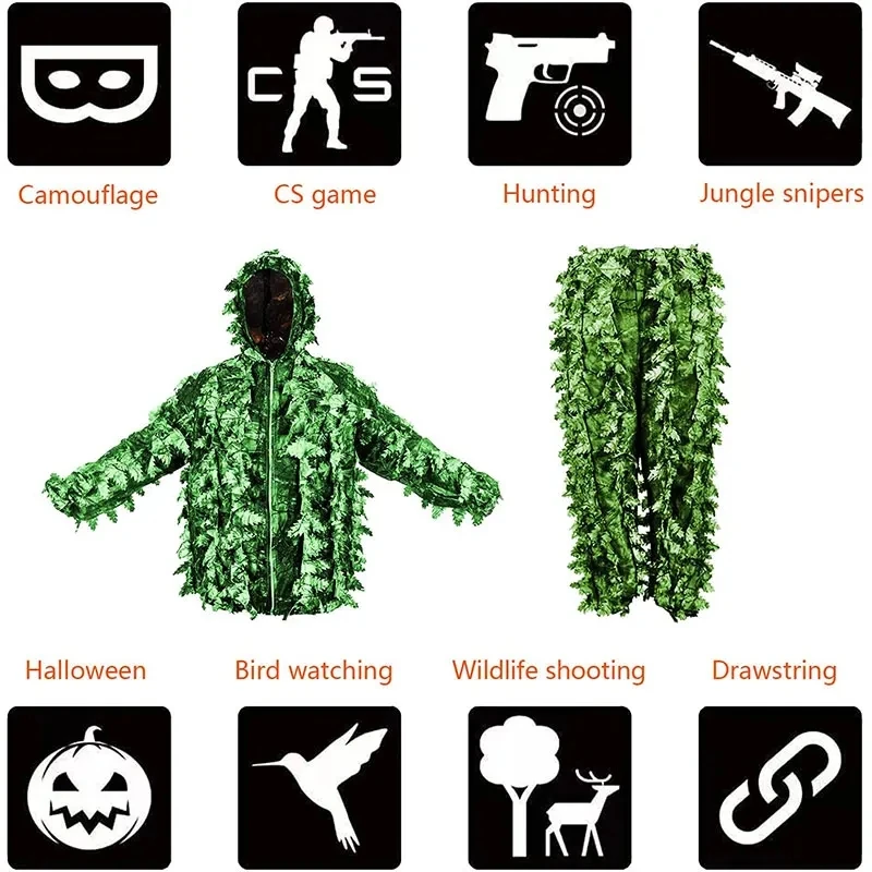 Traje ghillie para vigilancia y observación