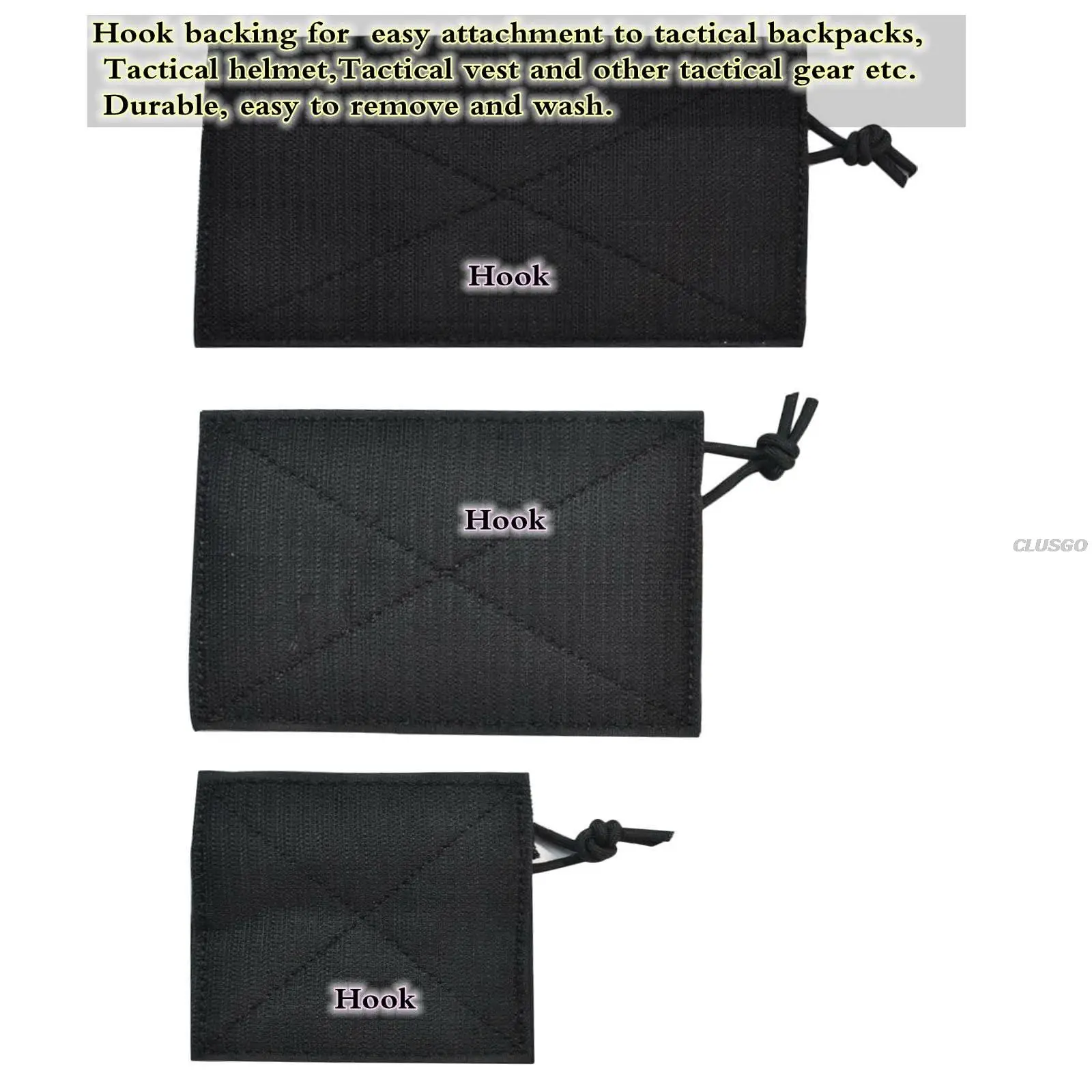 Set de 3 bolsas tácticas arena y negro