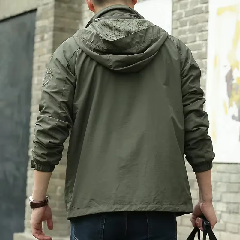 Chaqueta militar impermeable – Capucha outdoor hombre 6XL - imagen 4