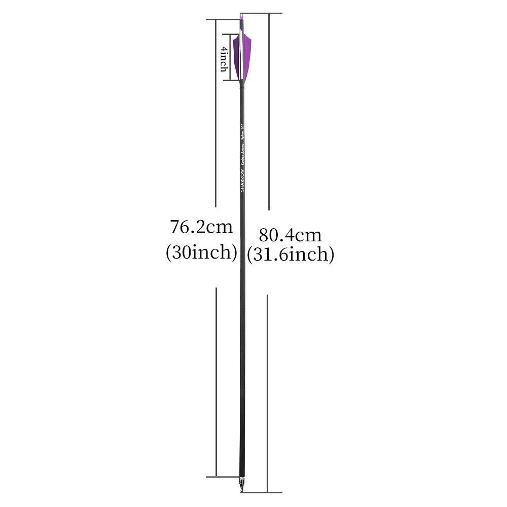 Flechas carbono spine 500 31,6 plumas de pavo 4 pulgadas - imagen 5