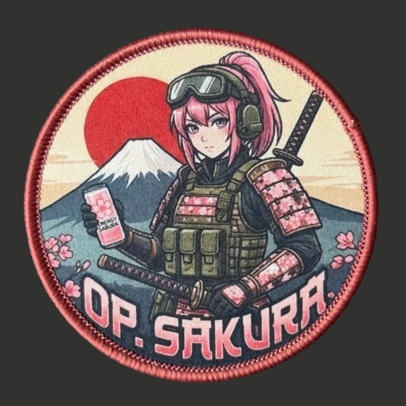 Parche táctico gancho y bucle insignia moral anime chica para ropa - imagen 5