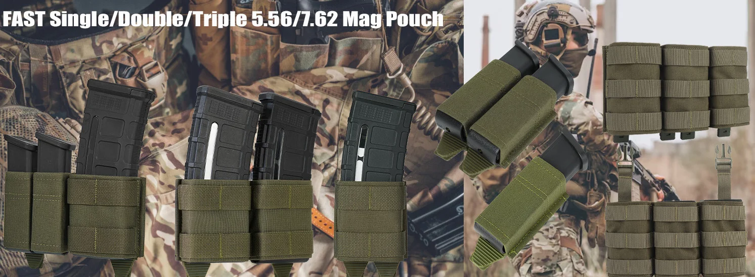 Bolsa insert FAST Double 5.56 para Molle en campo