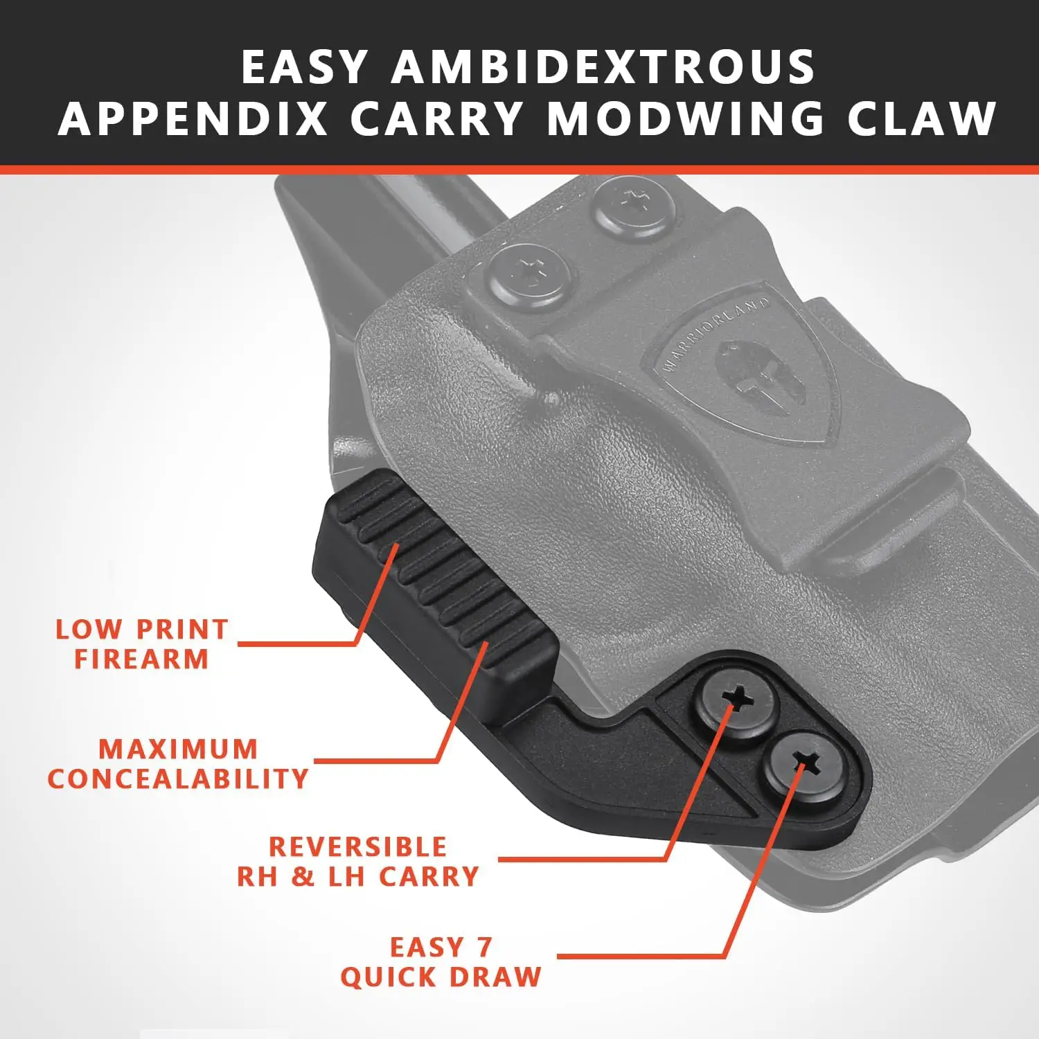 Kit garra Kydex para funda IWB ala ligera de ocultación - imagen 2