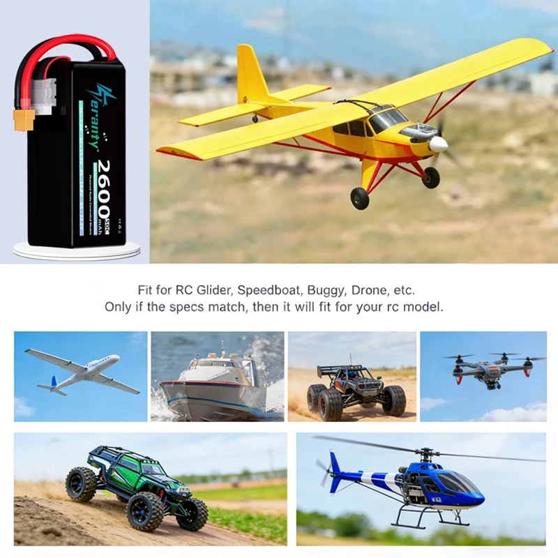 Batería conectada y lista para usar en un dron FPV