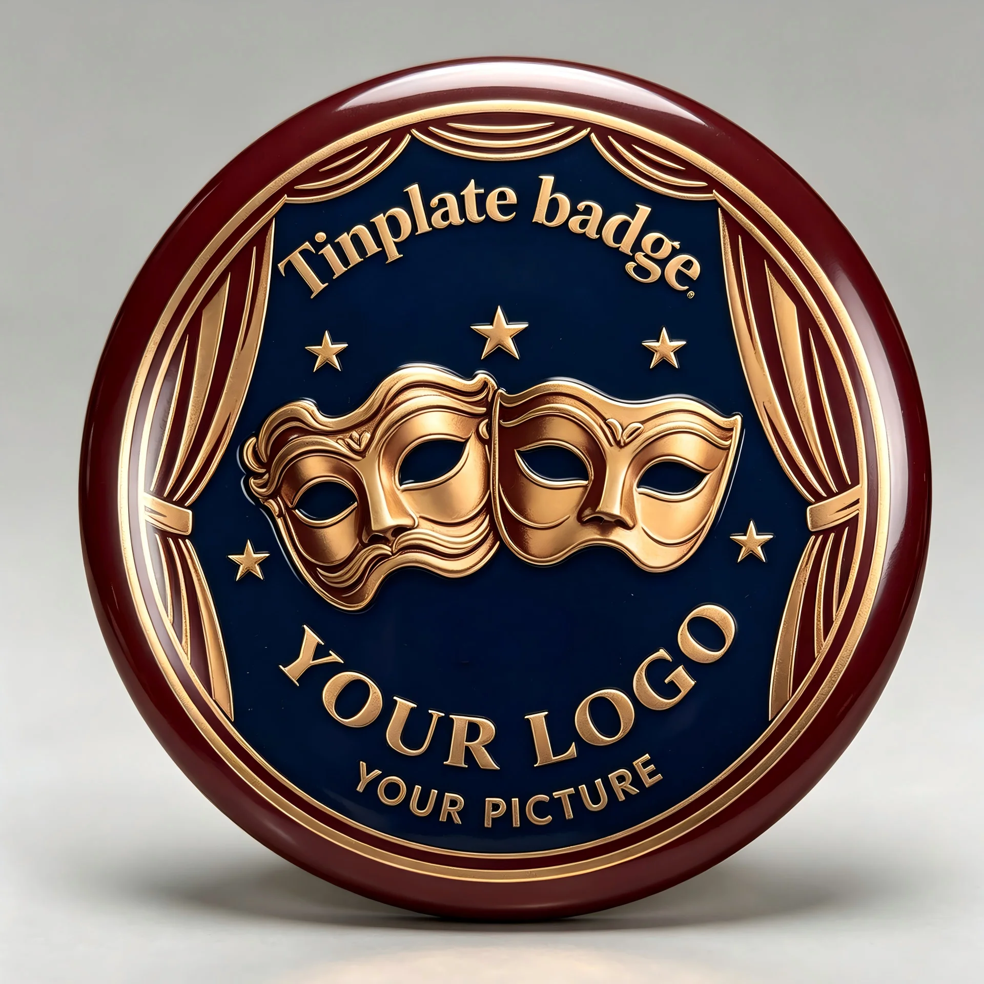 Chapas magnéticas redondas personalizadas – Insignias metal con logo - imagen 5