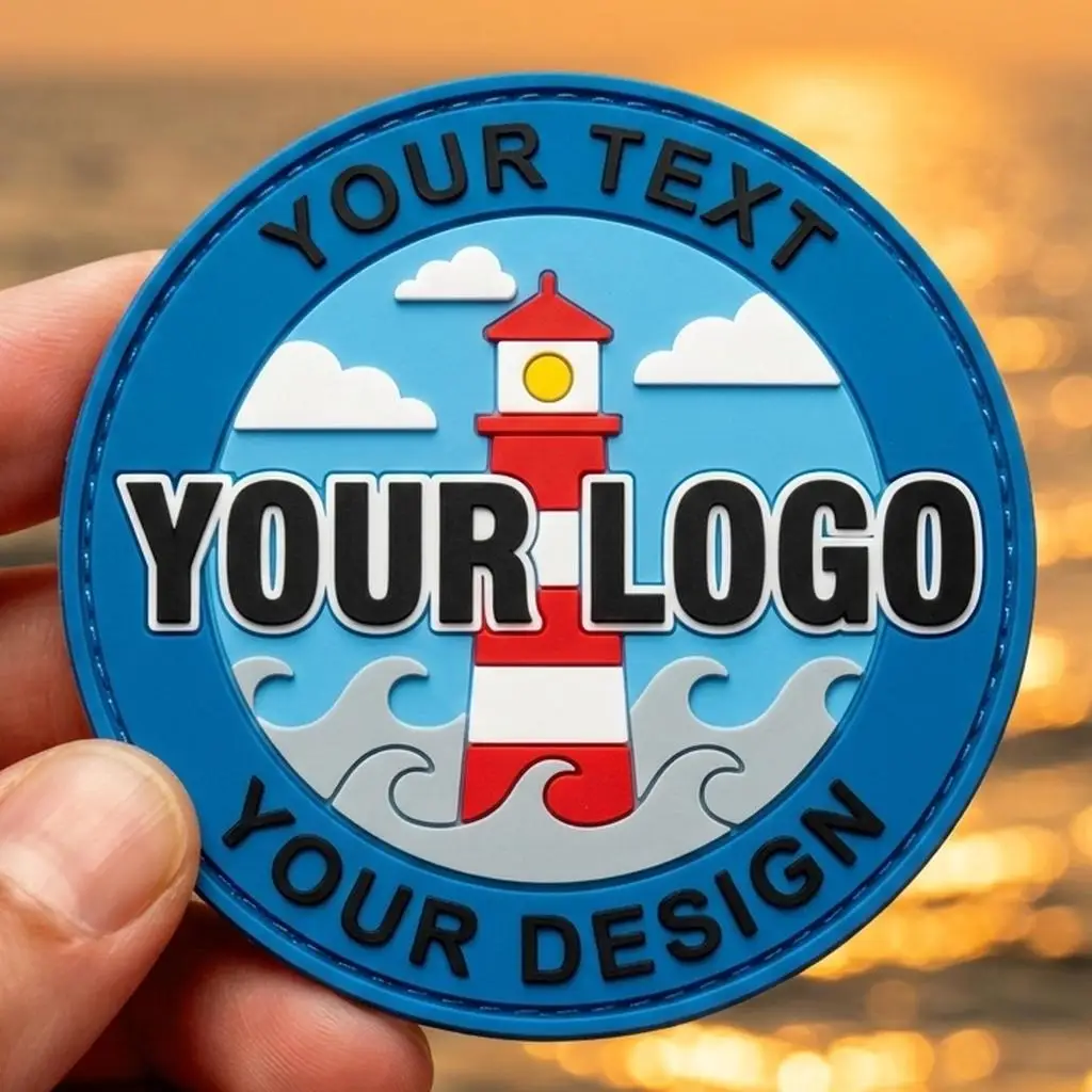 Parches 3D de silicona con logo personalizado y velcro removible - imagen 5