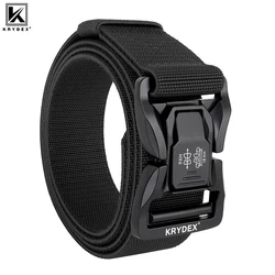 Cinturón táctico KRYDEX de nylon elástico con hebilla rápida