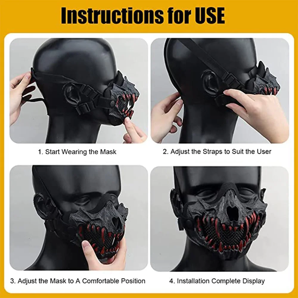 Gafas Tácticas Set con Máscara Calavera – Airsoft Paintball - imagen 4