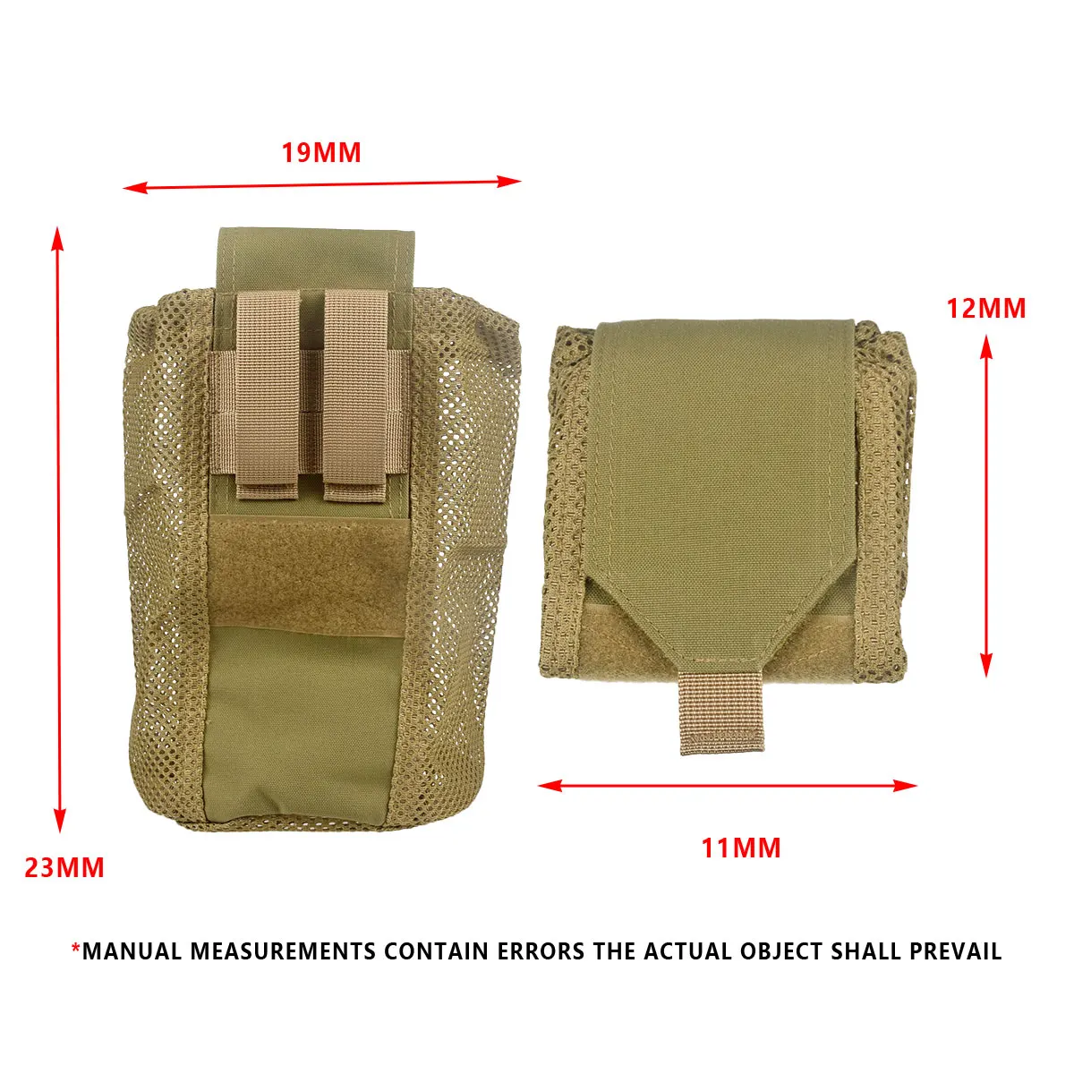 Bolsa Táctica Enrollable Cargadores Malla 500D – EDC Caza Aire Libre - imagen 2