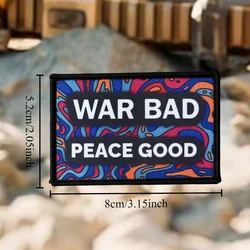 War Bad Tobs Parche militar insignia - moral divertida para ropa