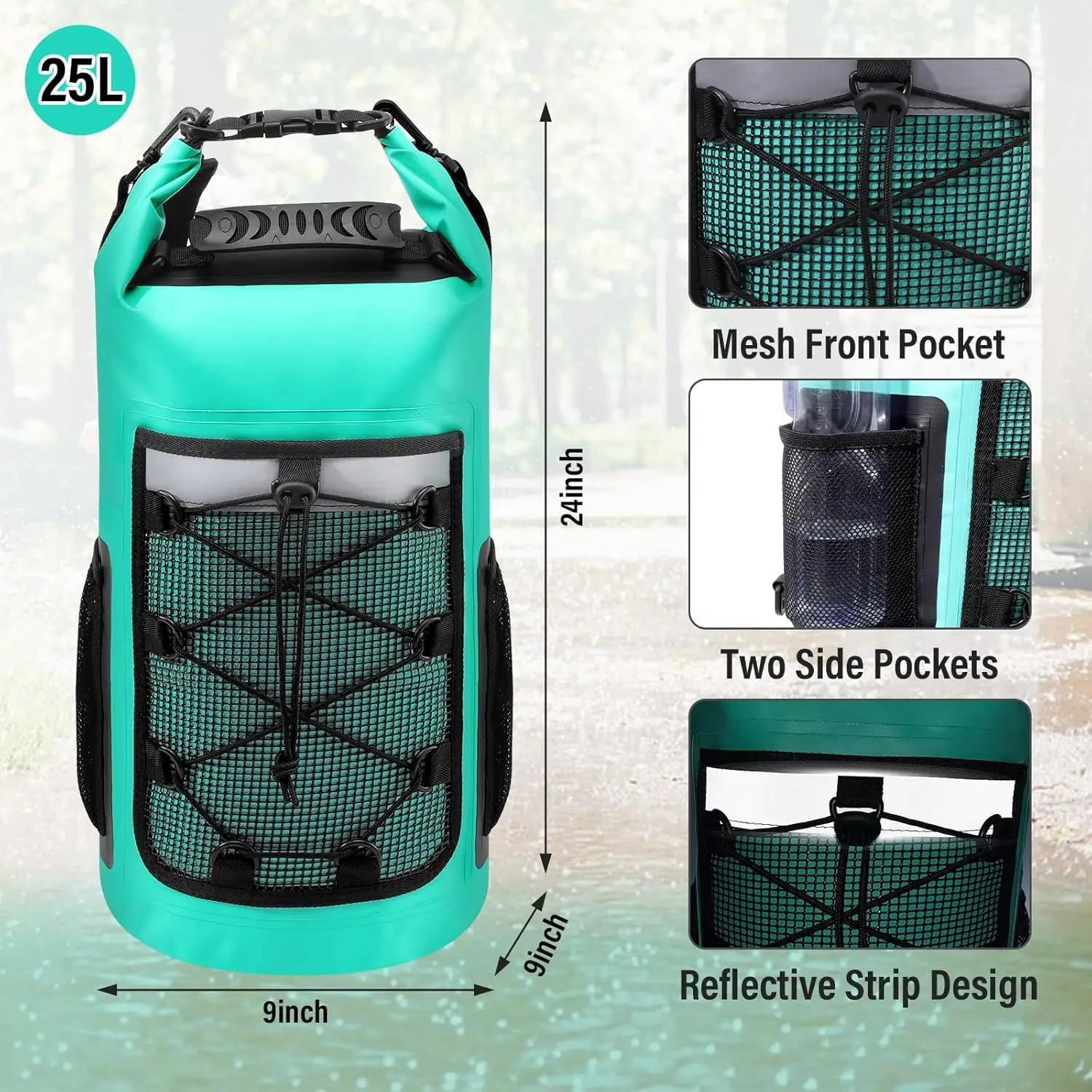 Bolsa seca enrollable para deportes acuáticos