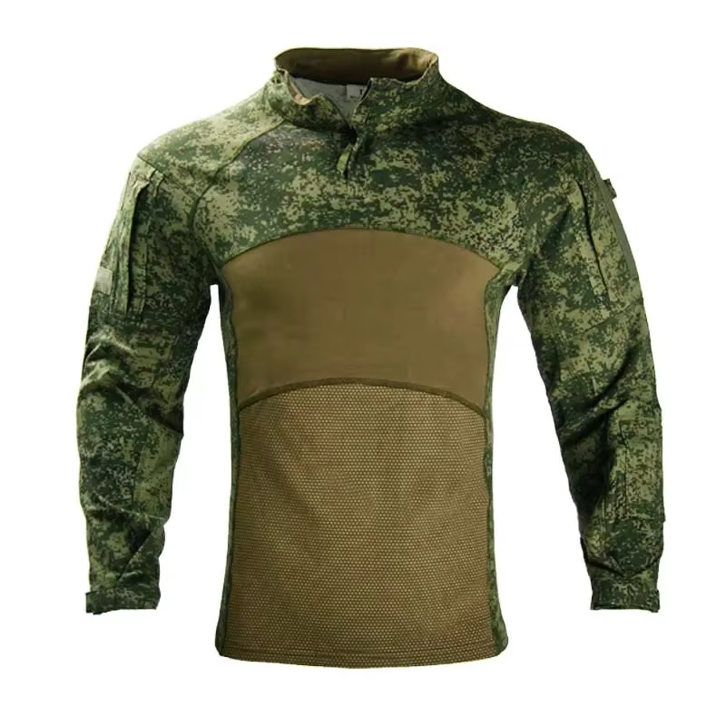 Camisa táctica Multicam para hombre outdoor con cremallera Airsoft