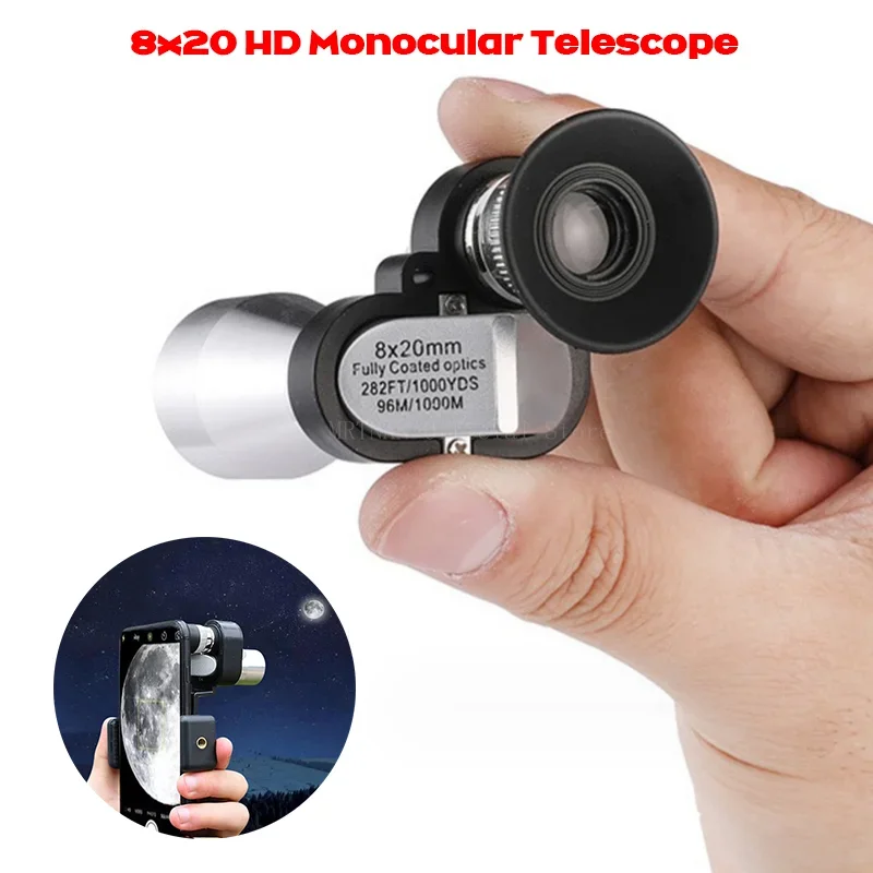 Monocular telescopio para móvil visión nocturna baja luz HD - imagen 3