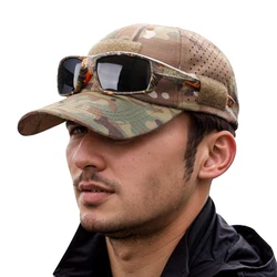 Gorra camuflaje transpirable con protección solar para exteriores