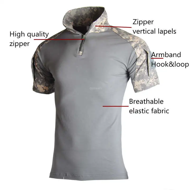 Camiseta táctica woodland – Resistente para airsoft y outdoor