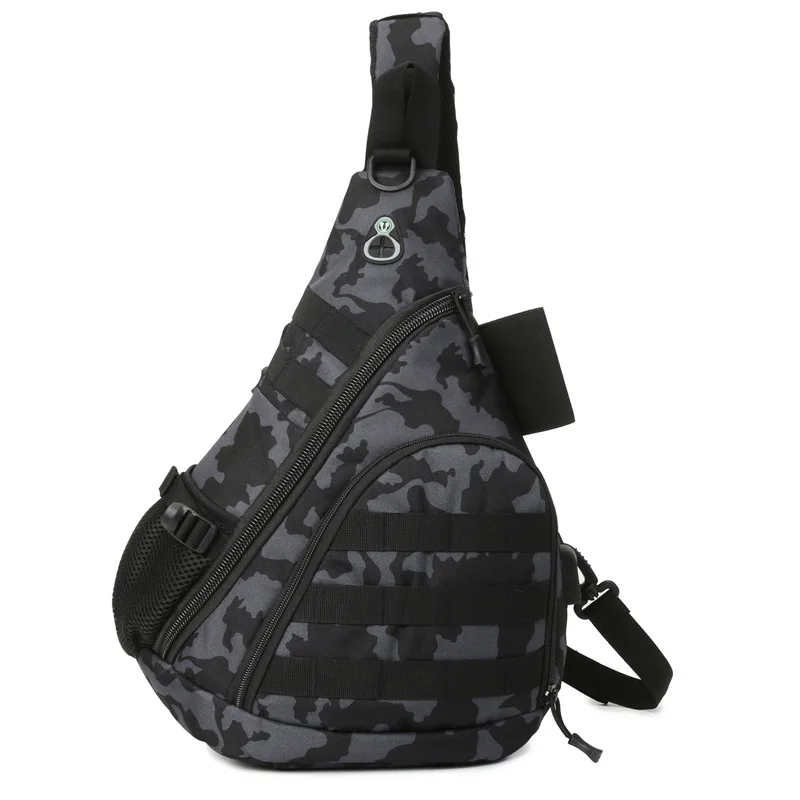 Bolsa de pecho táctica camuflaje MOLLE para pesca, escalada y camping