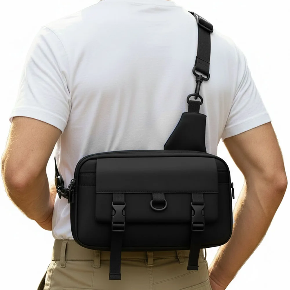 Pouch táctico cruzado para transporte oculto de pistola, aire libre - imagen 2