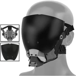 Máscara táctica cyberpunk de cara completa antivaho para airsoft