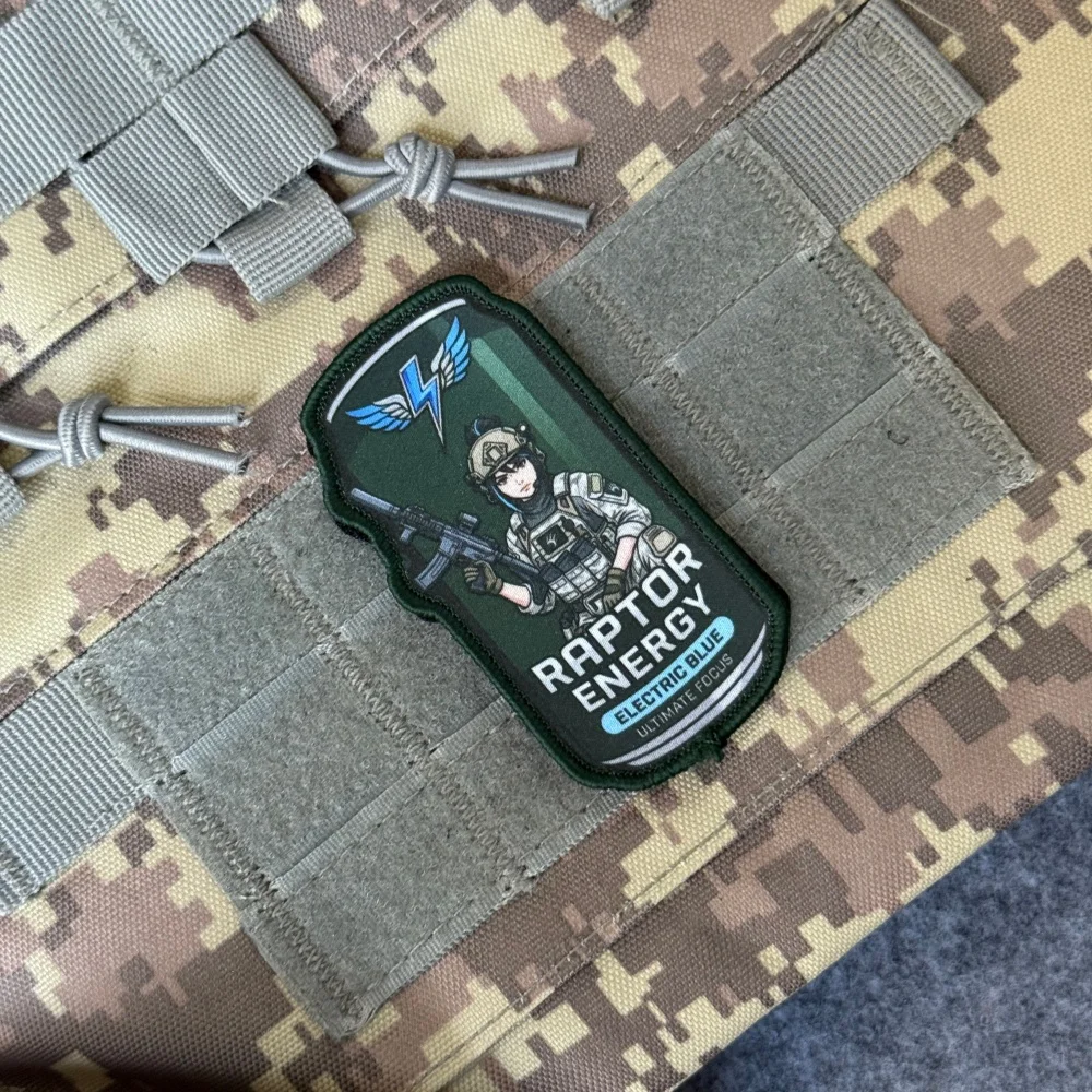 Parche militar gancho y bucle moral chica para ropa o mochila - imagen 3