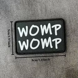 Parche táctico WOMP WOMP con gancho y bucle para ropa