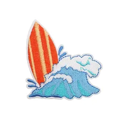 Parche bordado signo de la paz para planchar Surf y tabla