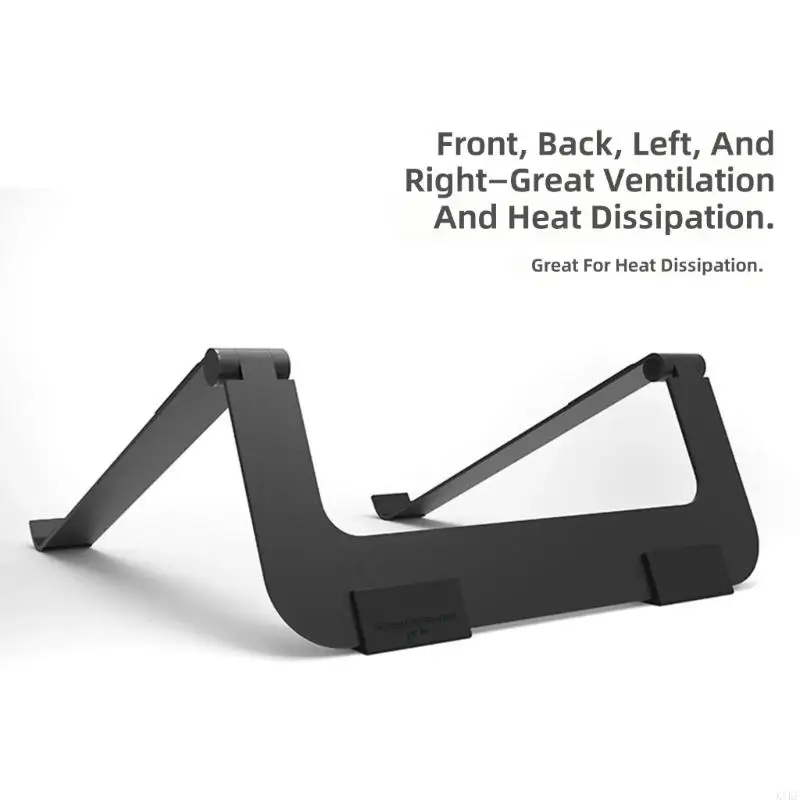 Soporte plegable para portátil de acero al carbono con bisagras - imagen 3