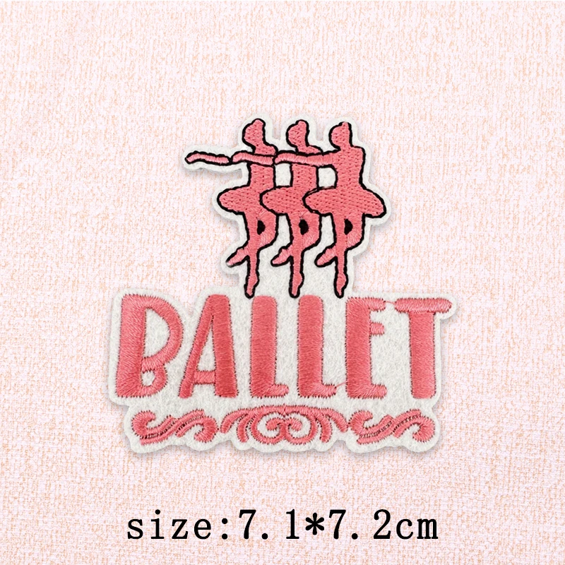 Parche bordado termoadhesivo bailarina yoga – Aplique decorativo ropa - imagen 3