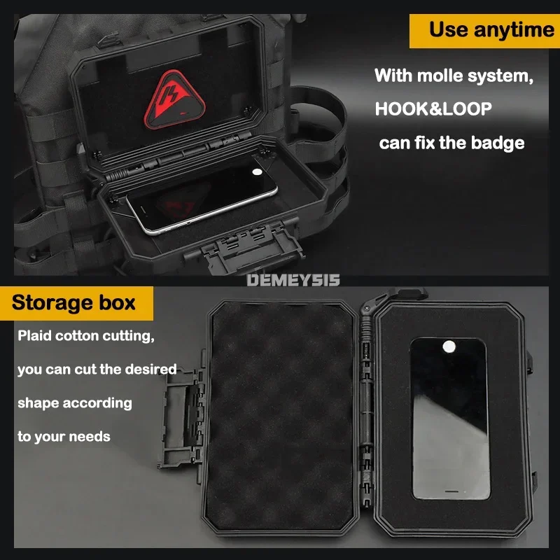 Caja táctica impermeable MOLLE para equipos y armas de caza - imagen 3