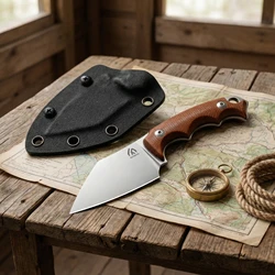 Cuchillo táctico exterior mini mango G10 con funda duradera para camping