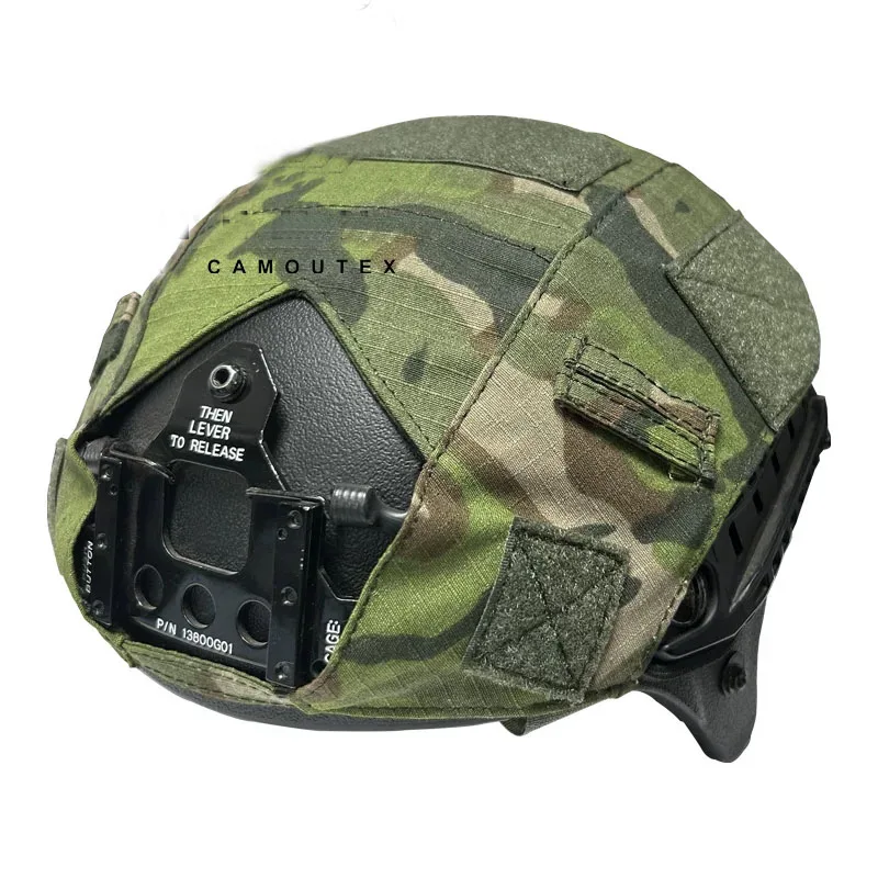 Fundas Casco Táctico Militar - Camuflaje Nieve, Desierto, EMR y Flecktarn
