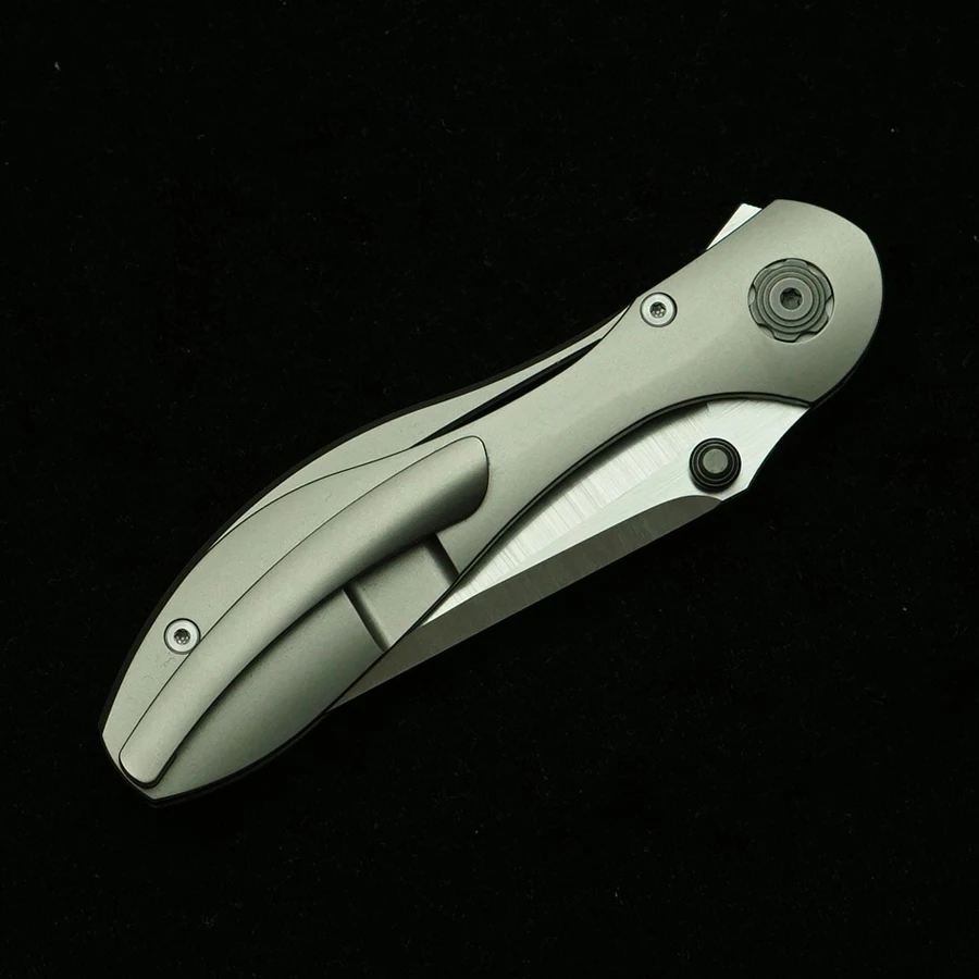Cuchillo plegable mango titanio M390 EDC para camping al aire libre - imagen 3