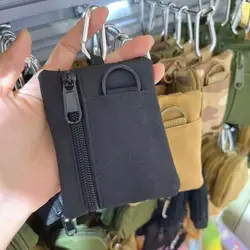 Bolsa táctica con cremallera para llaves y auriculares