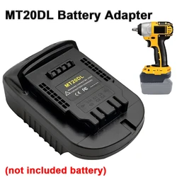 Adaptador batería Li-ion compatible Makita a DeWalt para herramientas