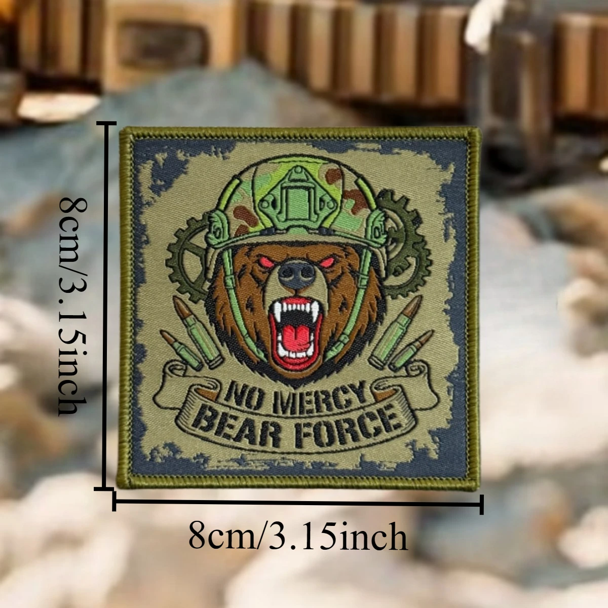 No Mercy Bear Force parche táctico oso con velcro gancho-bucle