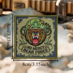 No Mercy Bear Force parche táctico oso con velcro gancho-bucle
