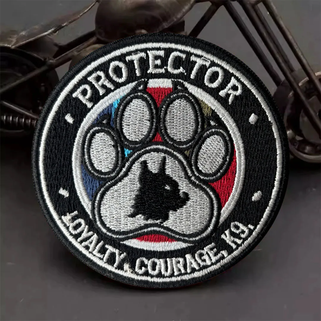 Parche K9 bordado handler – Insignia pata pastor alemán para chaleco - imagen 2