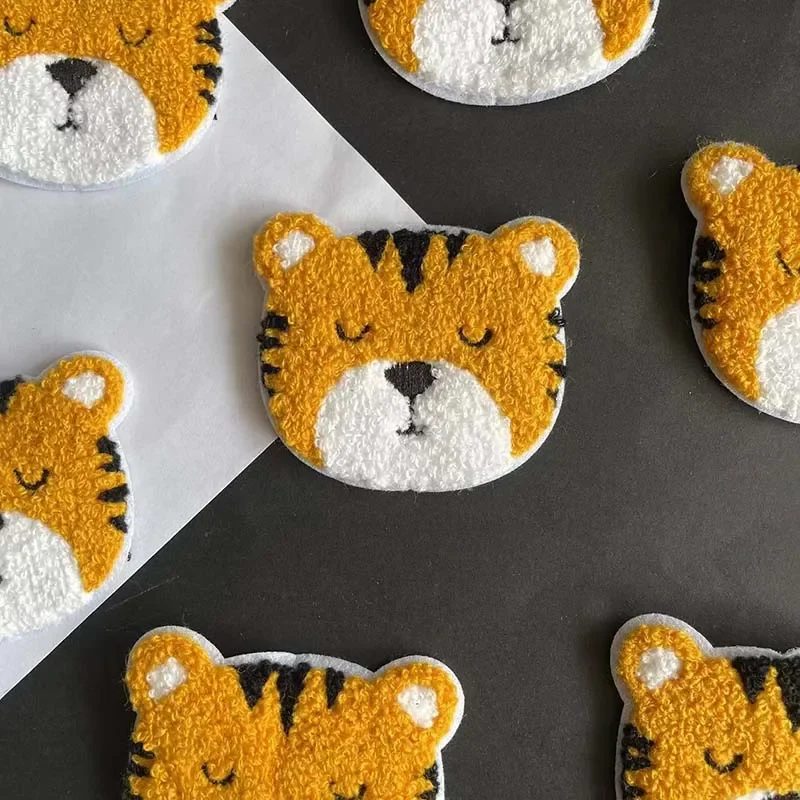 Parche bordado tigre rayas – apliques de coser para ropa y mochila - imagen 5