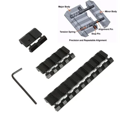 Adaptador riel cola de milano a Picatinny para presión Airsoft
