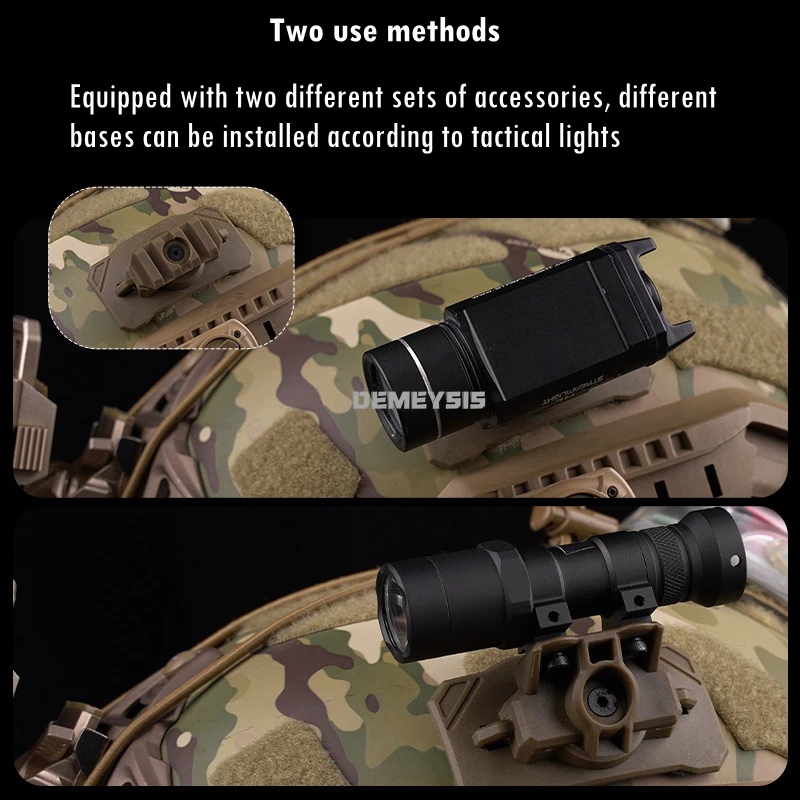 Soporte casco táctico multifunción para linterna y visión nocturna - imagen 3