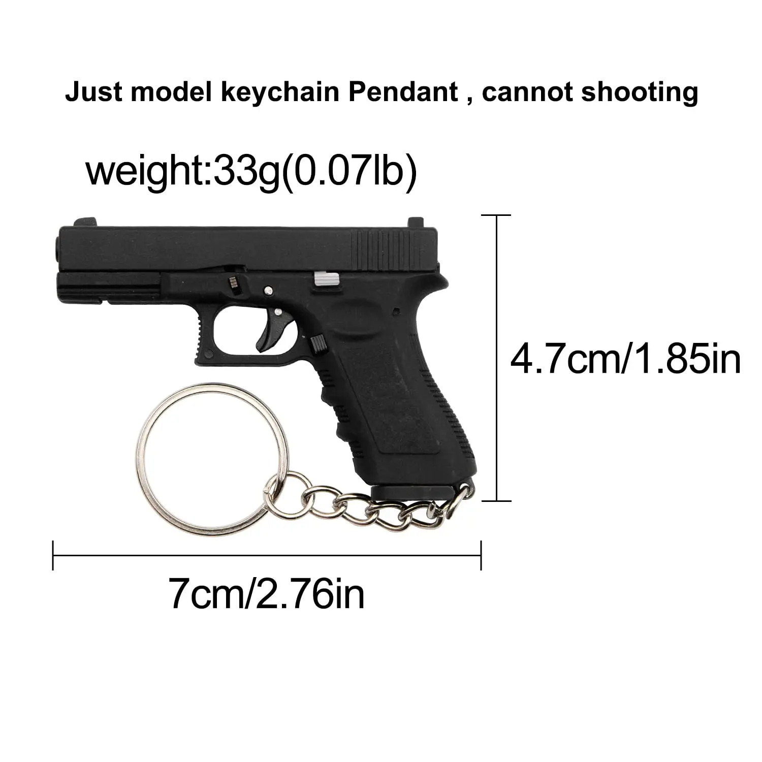 Llavero táctico G17 modelo pistola, colgante para hombre - imagen 5