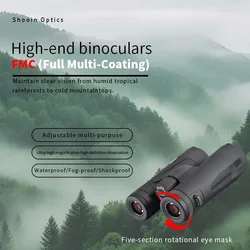 Shooin Optics SO3 Prismáticos 10x50 HD FMC – Caza y observación naturaleza