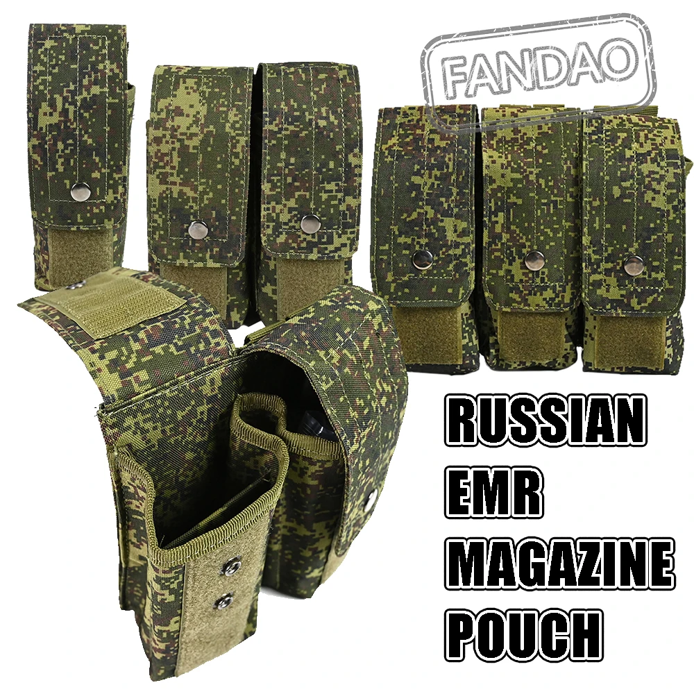 Portacargadores táctico EMR verde ruso para cargadores 7,62mm