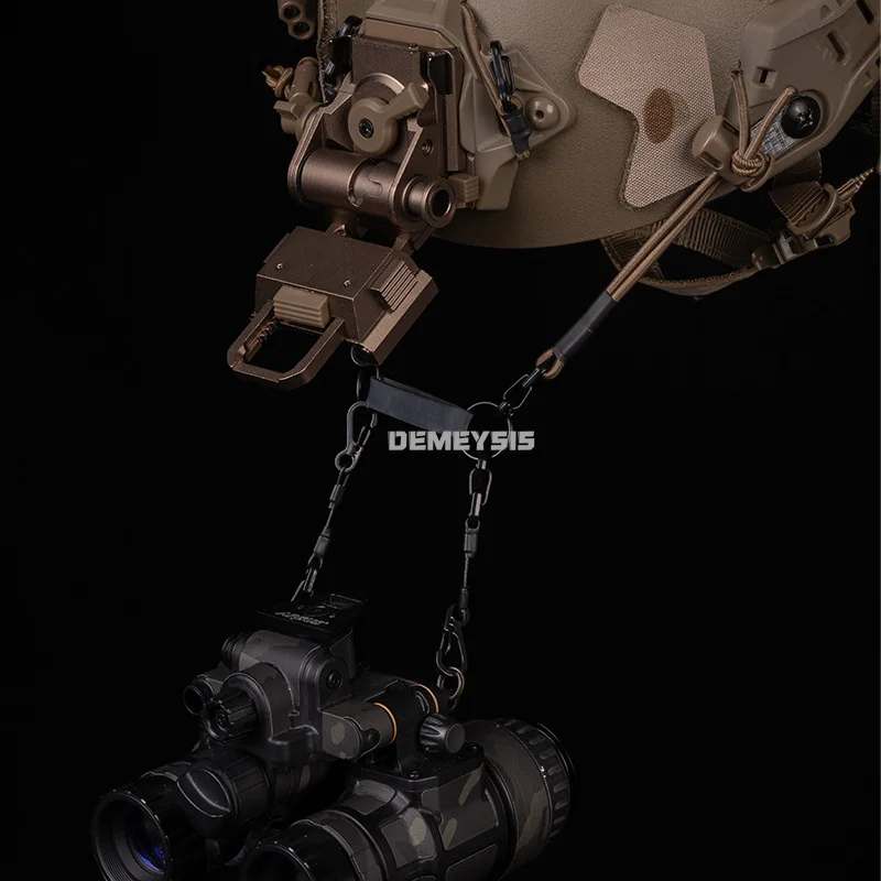 Cordón elástico de retención tipo H para visión nocturna casco airsoft - imagen 3